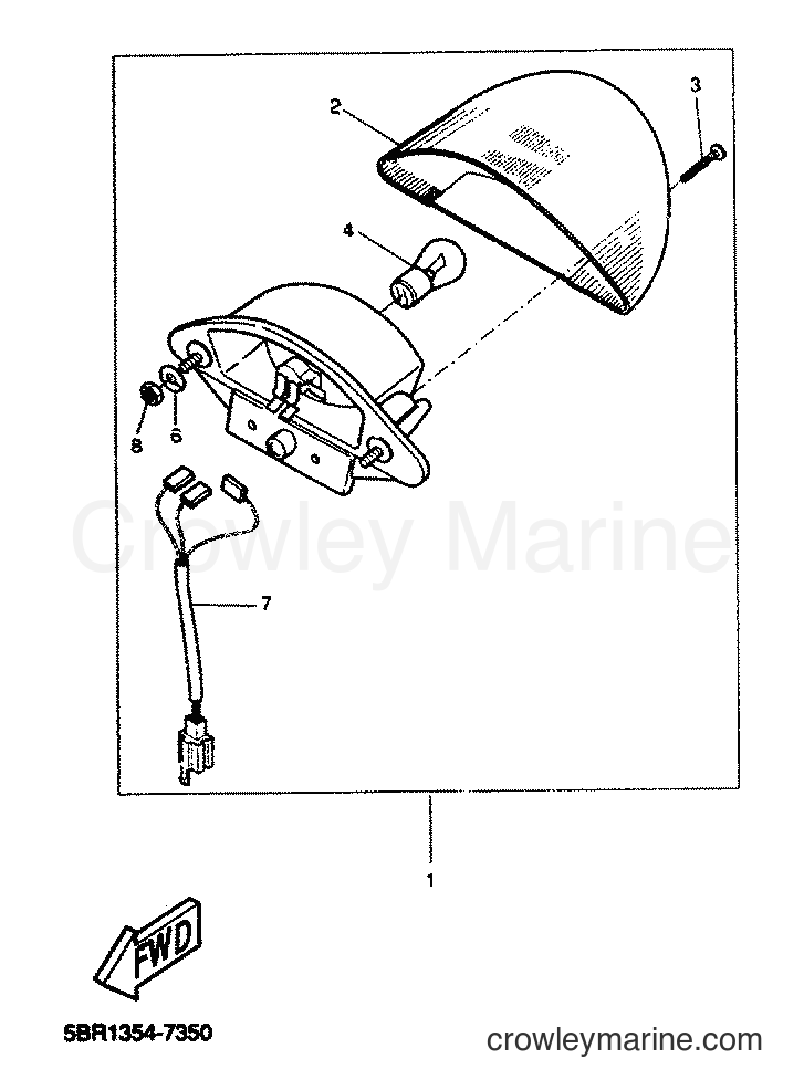 1999 Scooter YQ50 - YQ50 (5HE5) [010] - LUZ DE COLA