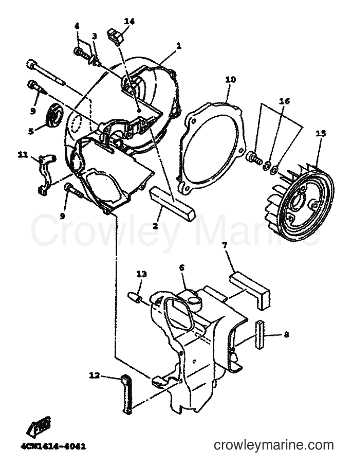 1999 Scooter XC125TR - XC125TR (4THG) [010] - AIR SHROUD & FAN