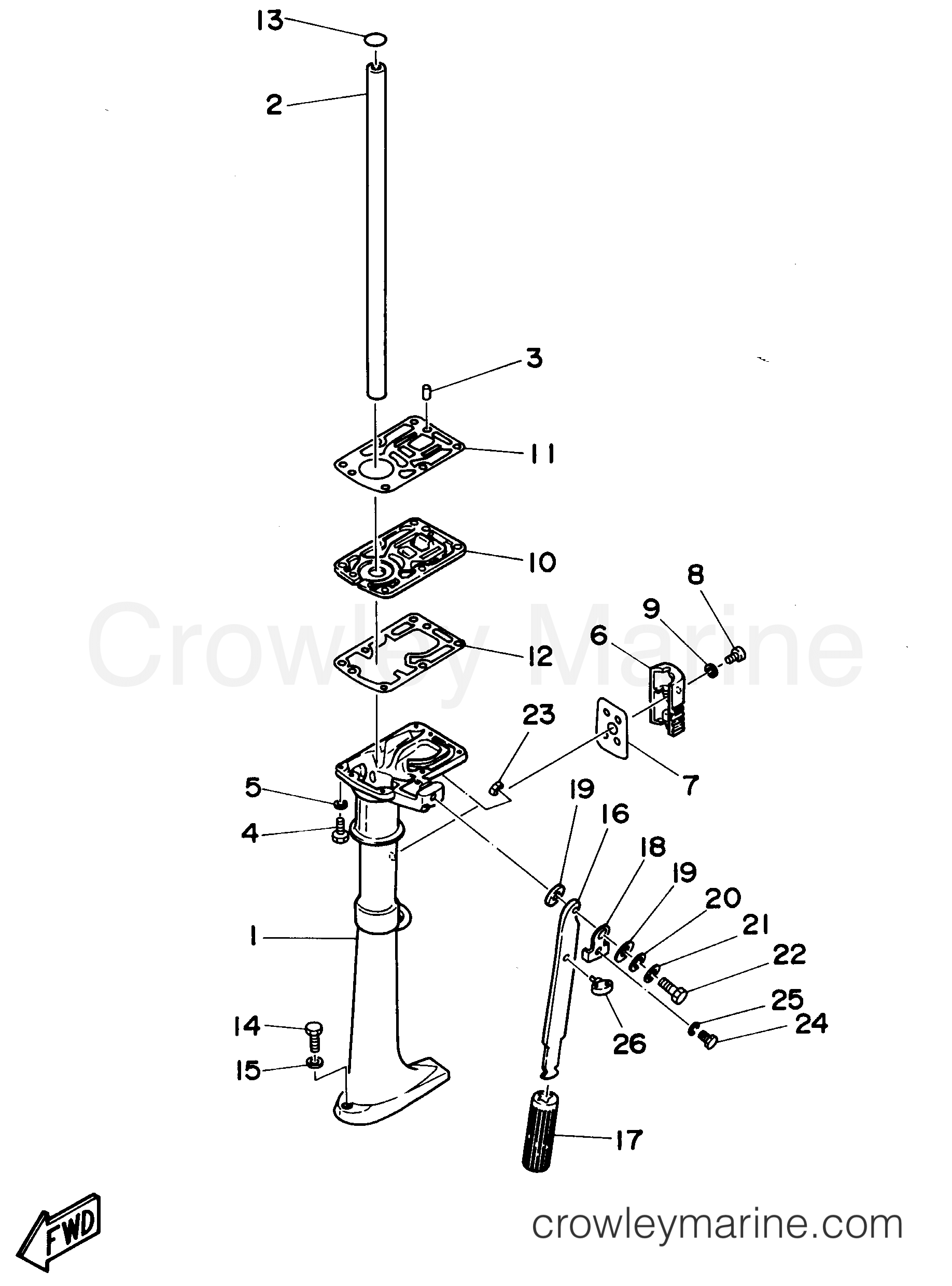 Yamaha Motors 2MSHV - UPPER CASING