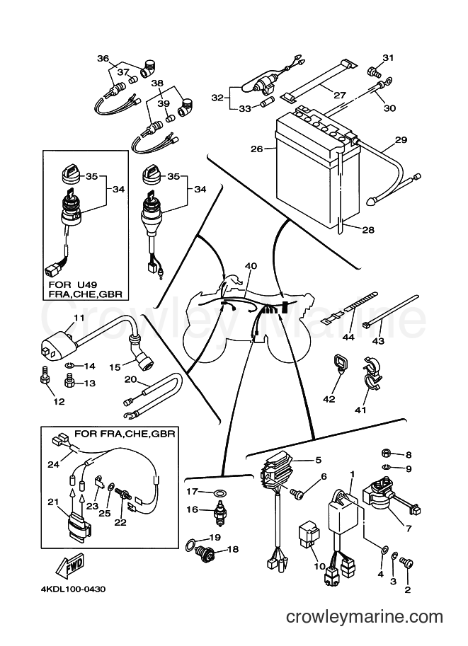Yamaha Motors YFB250FW (4KDM) [020] - ELECTRICAL 1
