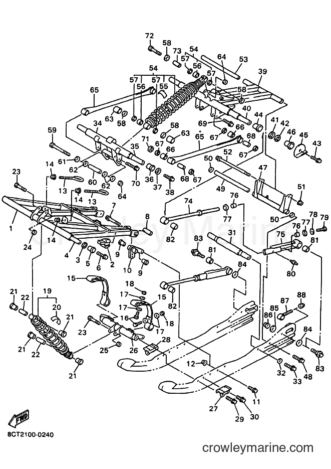 2000 Snowmobile SX500R - SX500R (8CT2) [030] - TRACK SUSPENSION 2