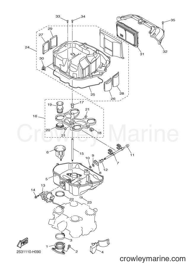 Yamaha Motors VMX17 (2CEL) [050] - INTAKE