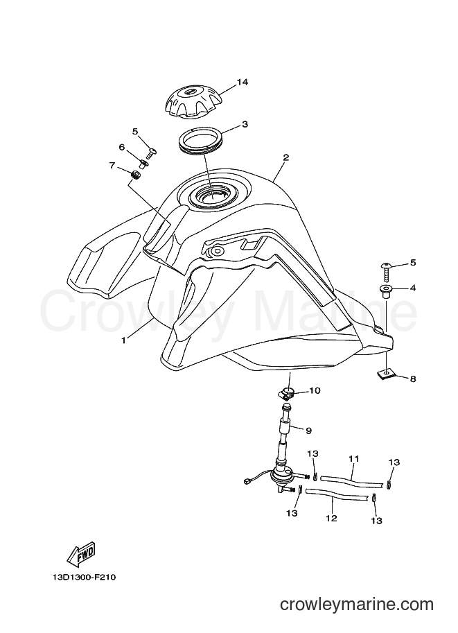 2007 Dirt Bike XT125X - XT125X (13D2) [010] - FUEL TANK