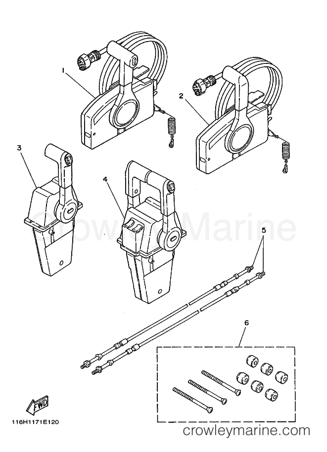 Yamaha Motors 90TRP (6H10) [010] - REMOTE CONTROL