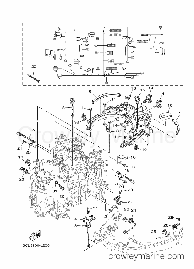 Yamaha Motors F250XCA-Y12 (6CG3) [210] - ELECTRICAL 4