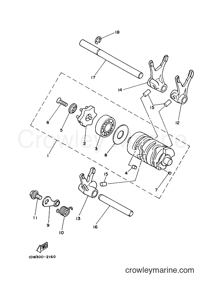 1986 Street Bike RD125LC - RD125LC (1GL) [999] - SHIFT CAM & FORK