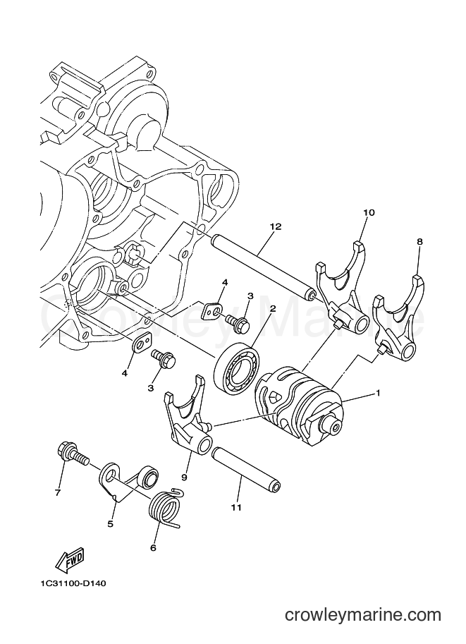 ゴーページ SHIFT CAM & FORK - 2019 Dirt Bike YZ125 (YZ125 (B0V2) [010