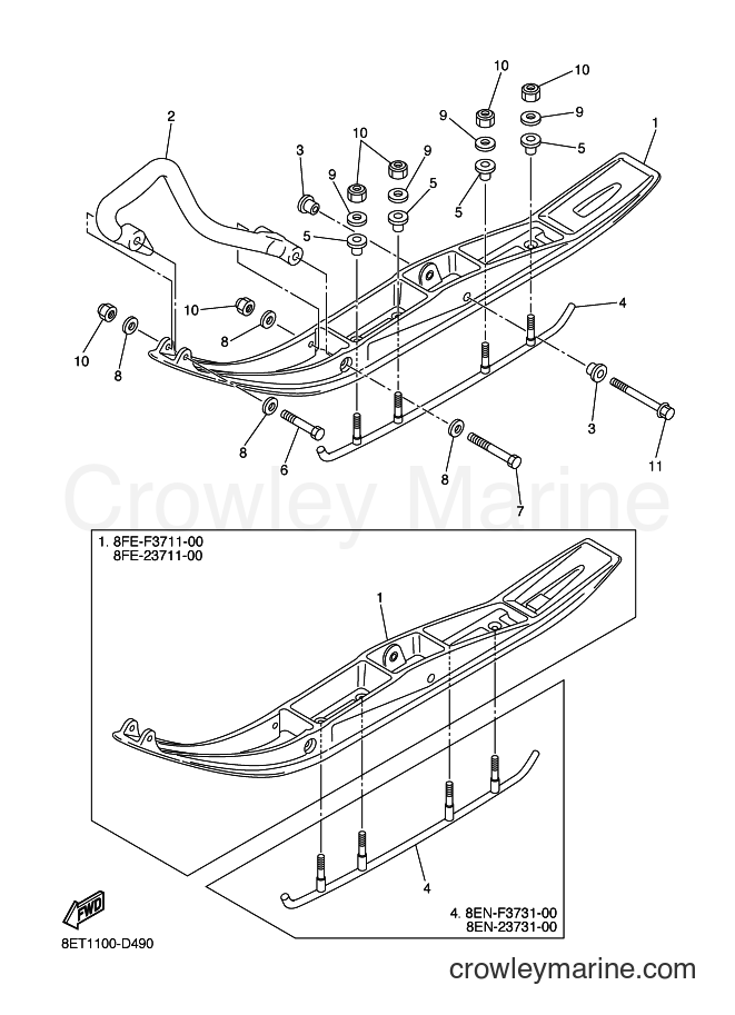 2005 Snowmobile RS10VT - RS10VT (8ET2) [010] - ALTERNATE SKI