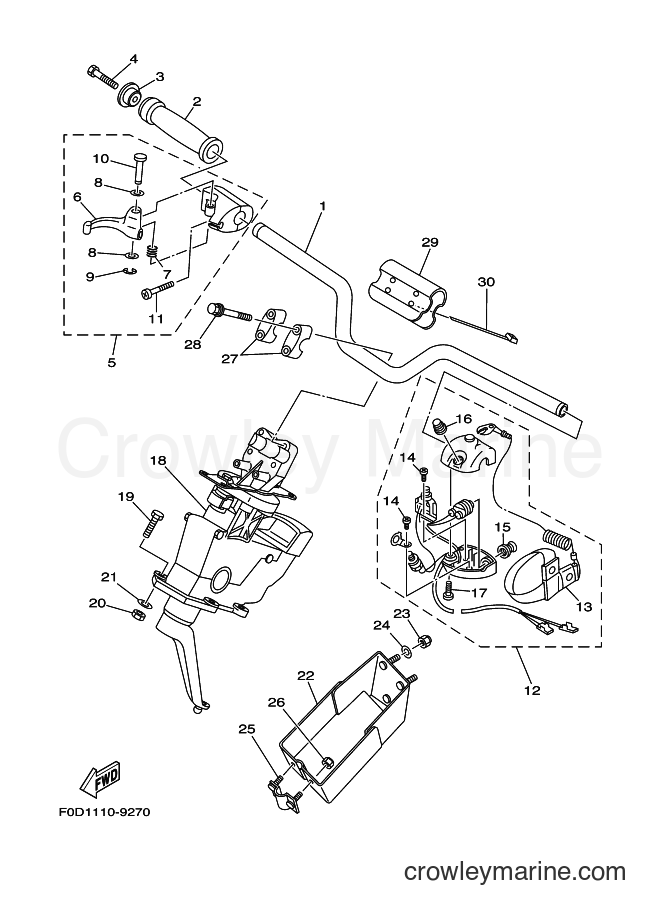 Yamaha Motors JET FOR XA800 (67AA) [03A] - STEERING 1