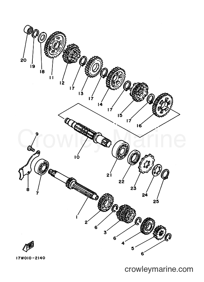1996 Scooter DT50LC - DT50LC (3UN5) [010] - TRANSMISSION