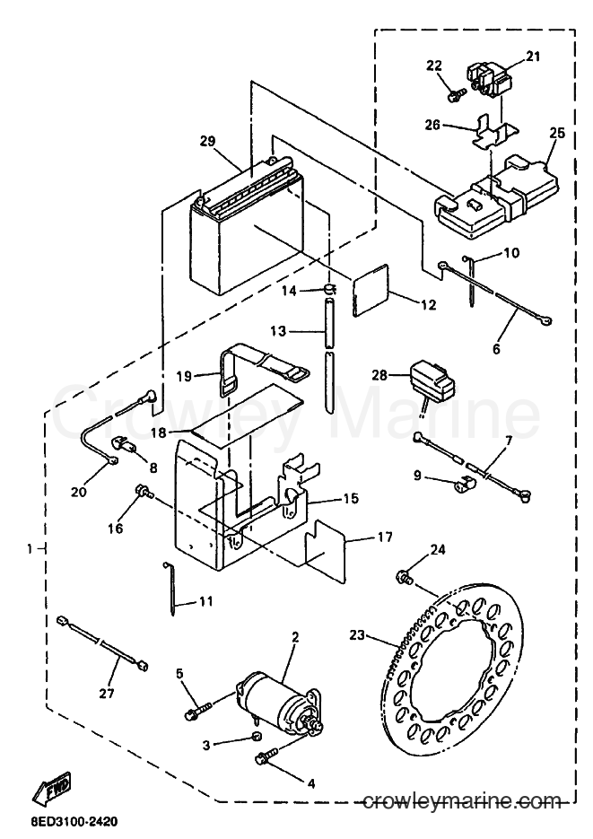 Yamaha Motors VX700LT (8ED3) [040] - ALTERNATE (ELECTRICAL)