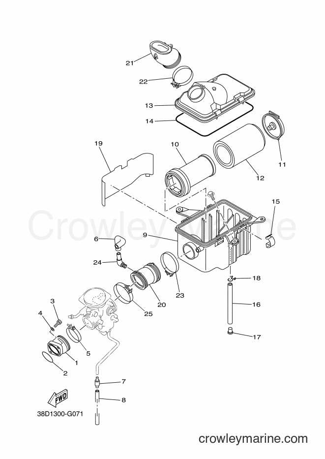Yamaha Motors YFM350A (38D4) [030] - INTAKE