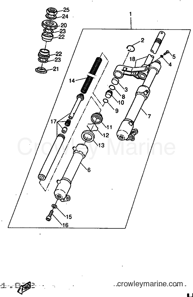 Yamaha Motors YQ50 (5DN1) [999] - FRONT FORK