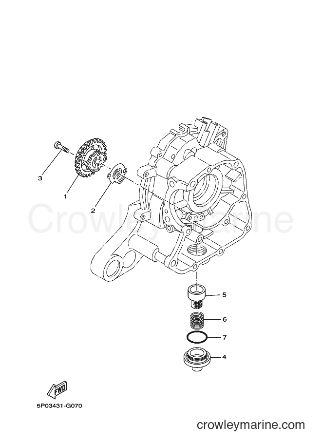 2009 Scooter AT135 - AT135 (5P14) [010] - OIL PUMP