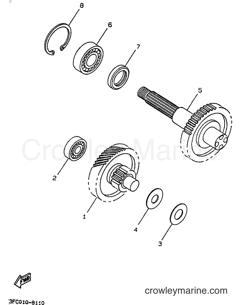 1992 Scooter CW50 - CW50 (4BY2) [999] - TRANSMISSION
