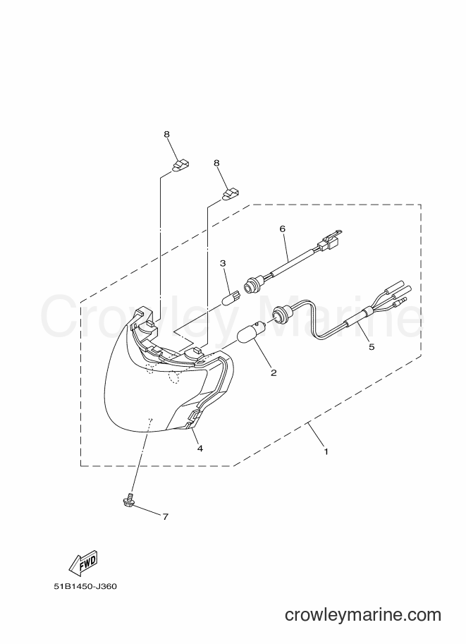 Yamaha Motors T115LE (35D2) [010] - HEADLIGHT