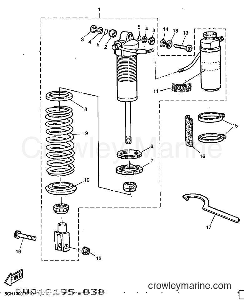 Yamaha Motors TT600R (5CH1) [000] - REAR SUSPENSION