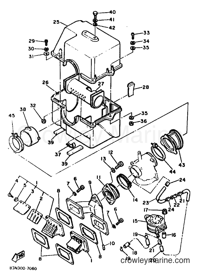1987 Snowmobile XL540L - XL540L (83N) [999] - INTAKE