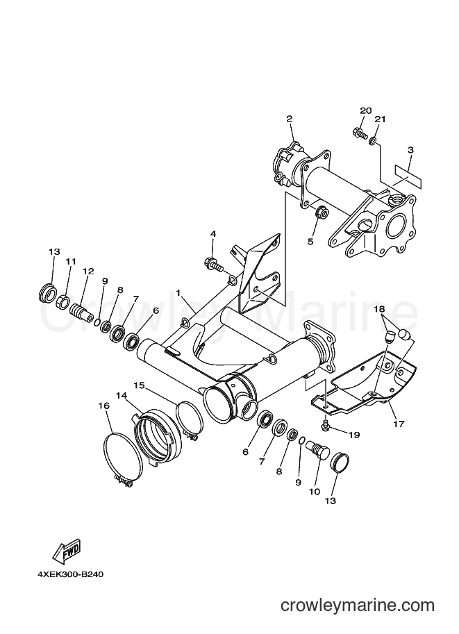 2003 ATV YFM250 - YFM250 (4XEK) [020] - REAR ARM