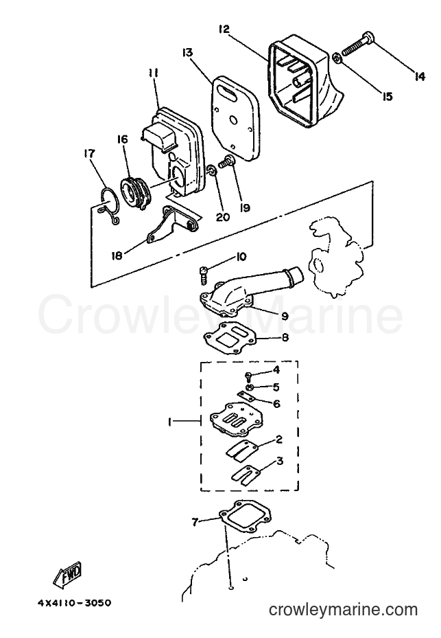 1989 Dirt Bike PW50W - PW50W (3PT1) [010] - INTAKE