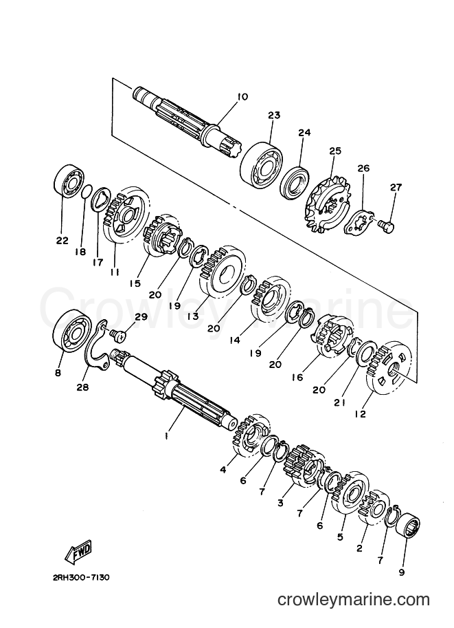 Yamaha Motors TZR125 (2RN) [999] - TRANSMISSION