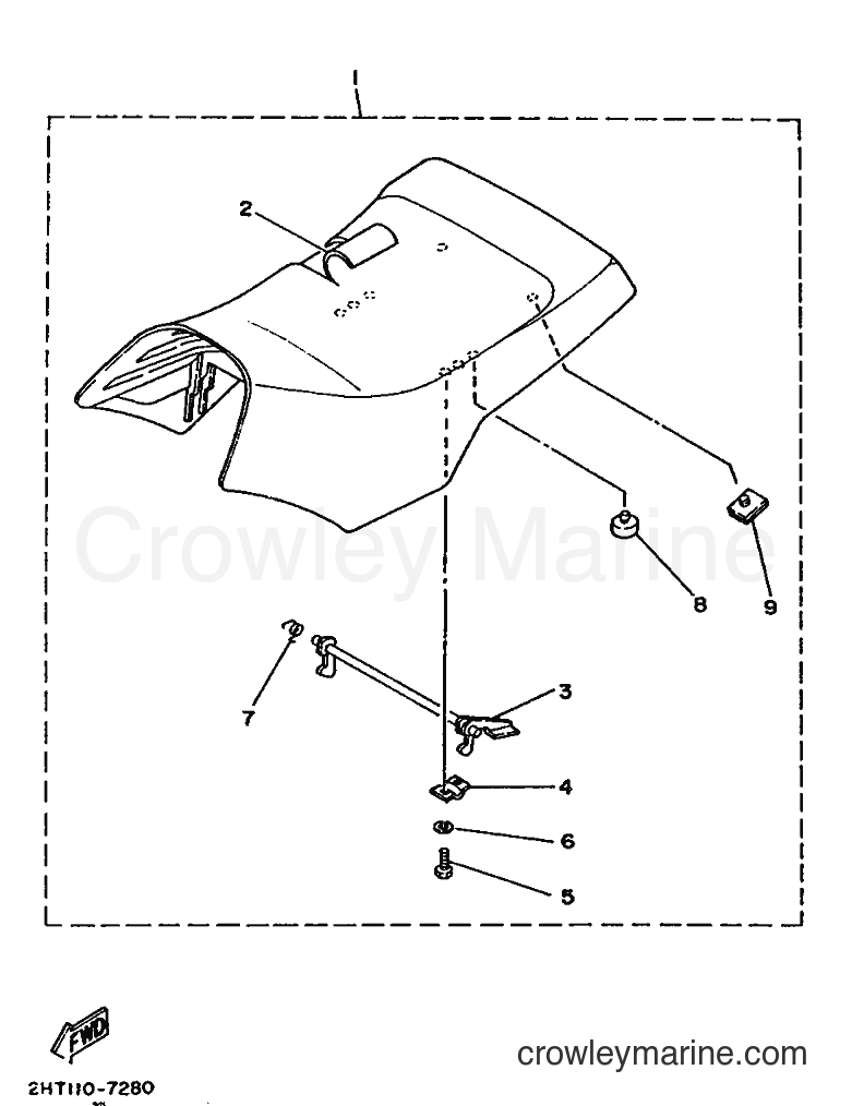 1991 ATV YFM250 - YFM250 (3GH6) [010] - SEAT