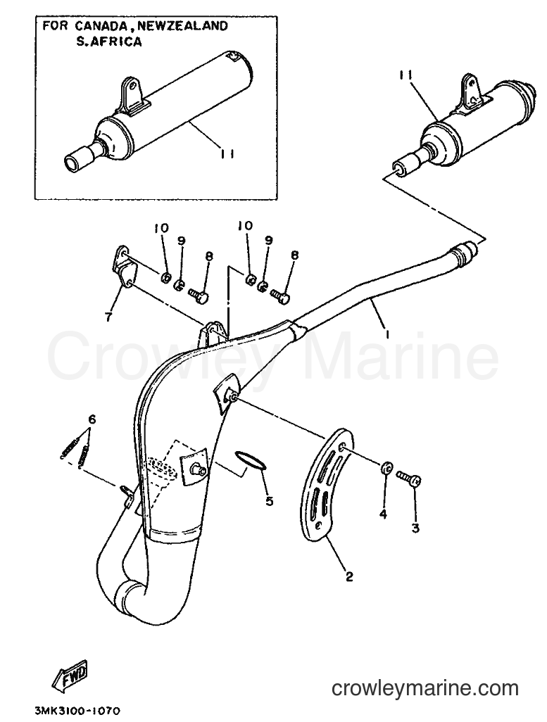 1992 Dirt Bike YZ80 - YZ80 (3MM4) [020] - EXHAUST