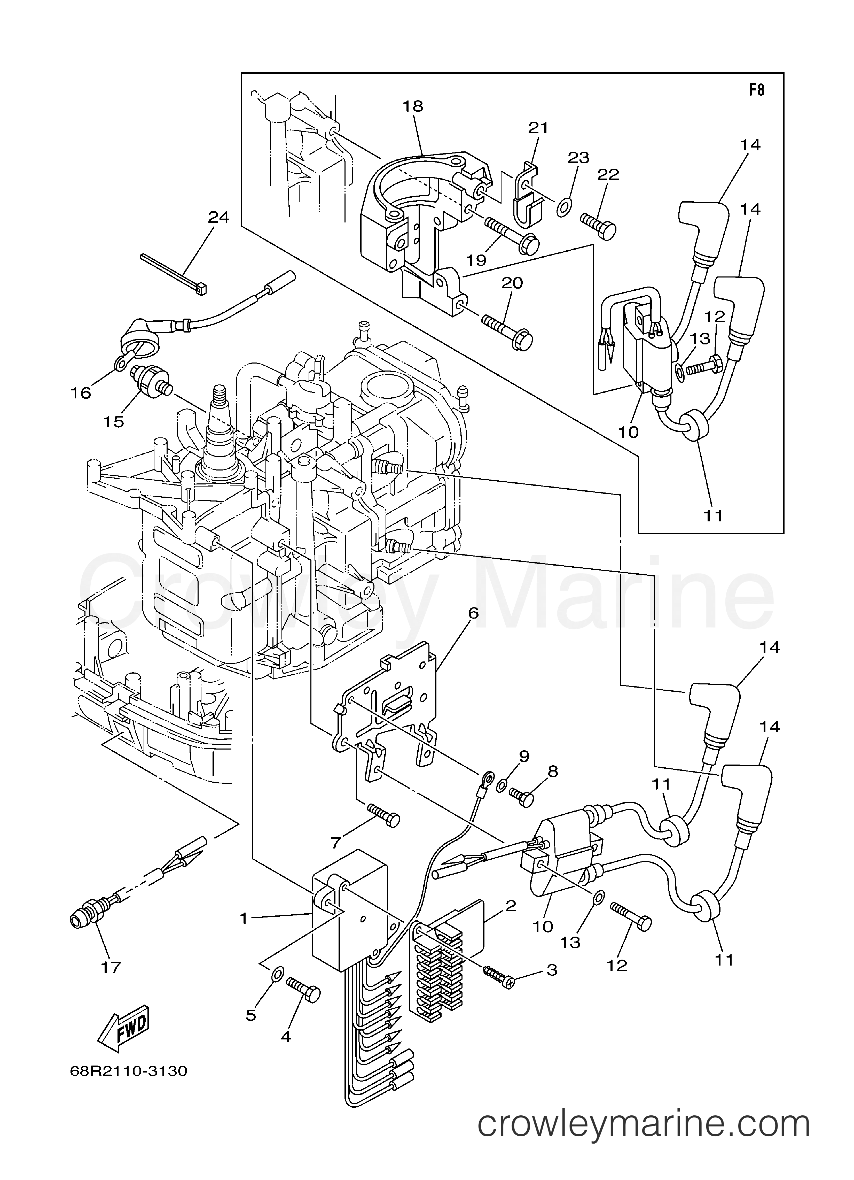 Yamaha Motors F6MLHB - ELECTRICAL 1