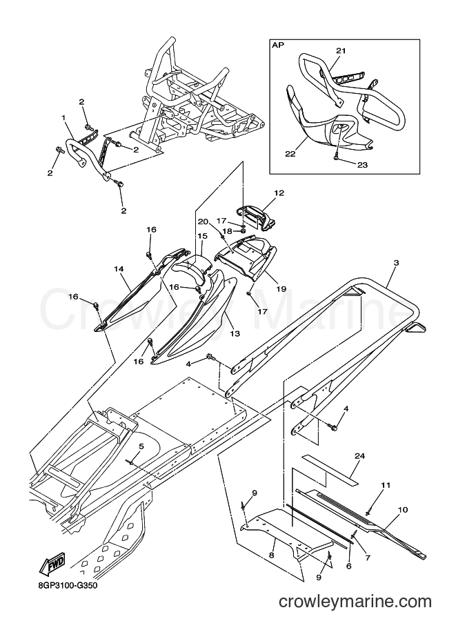 2008 Snowmobile RPZ50M - RPZ50M (8GP4) [010] - BUMPER