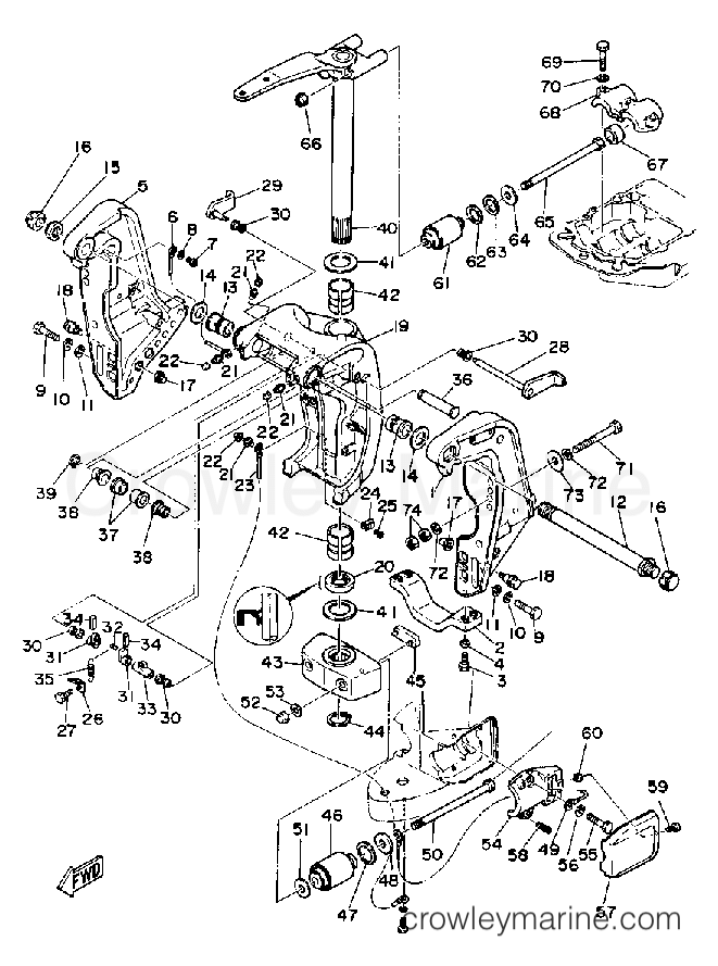Yamaha Motors V6EXCELLG - BRACKET