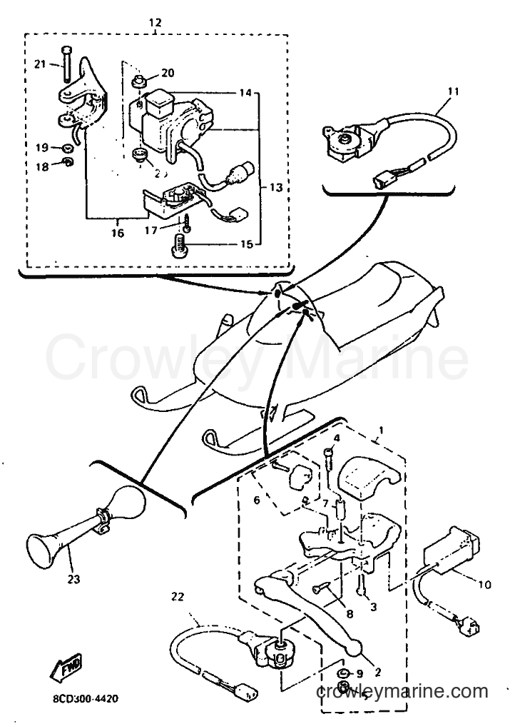 Yamaha Motors VX600 (8CD1) [010] - ELECTRICAL 3