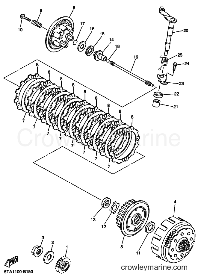 2003 Dirt Bike YZ450F - YZ450F (5TA2) [010] - CLUTCH