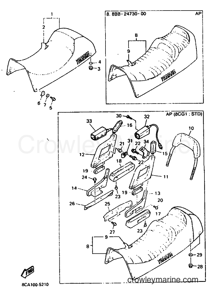 Yamaha Motors VX600 (8CA2) [010] - SEAT