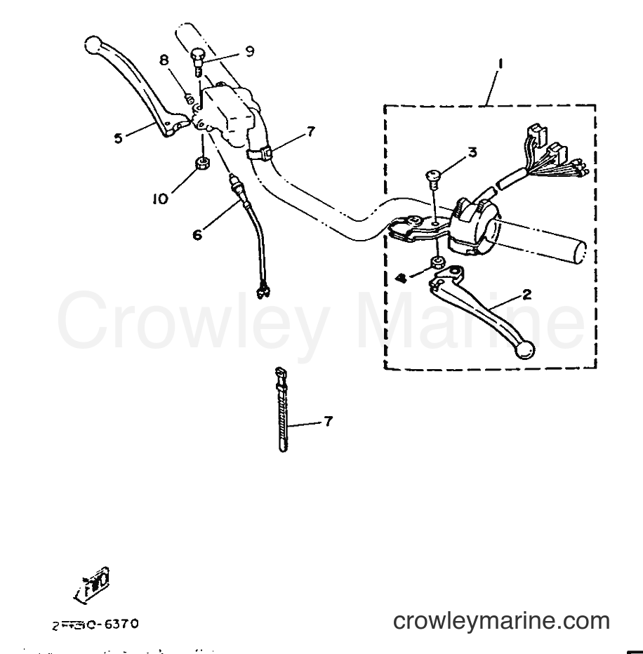 1986 Street Bike RD50M - RD50M (2FR) [999] - HANDLE SWITCH & LEVER