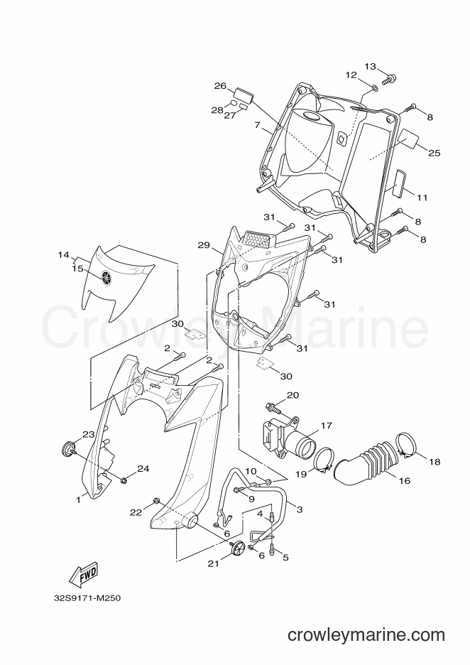 2013 Scooter YW125 - YW125 (32S9) [010] - LEG SHIELD