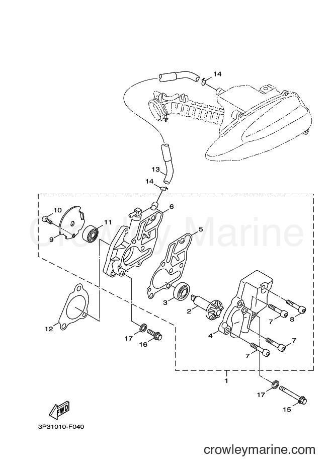 Yamaha Motors XC50G (1TS8) [010] - WATER PUMP