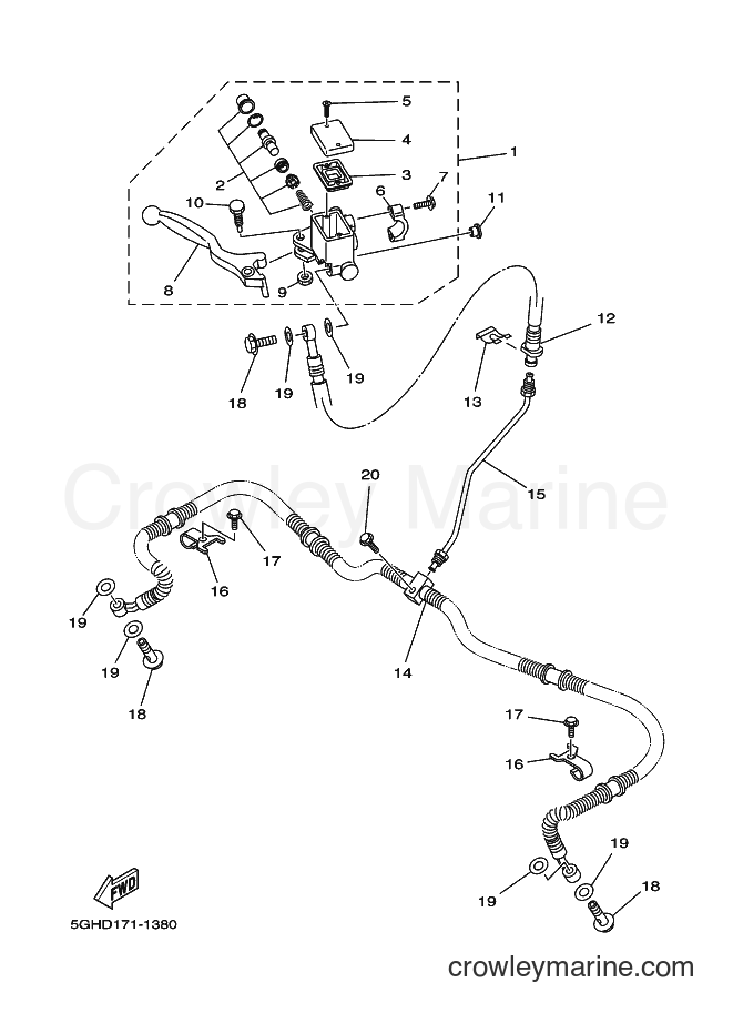 2001 ATV YFM400FWA - YFM400FWA (5GHD) [010] - FRONT MASTER CYLINDER