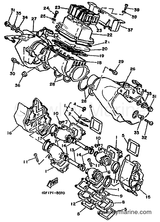 Yamaha Motors RD500LC (1GE) [999] - INTAKE