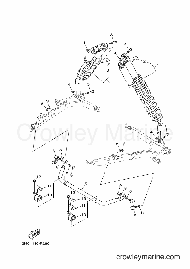 2016 ATV YXZ1000ES - YXZ1000ES (2HC8) [010] - REAR SUSPENSION