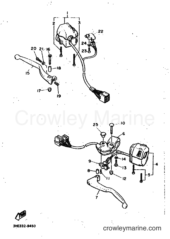 1993 Sport Bike FZR600 - FZR600 (3HEC) [999] - HANDLE SWITCH & LEVER