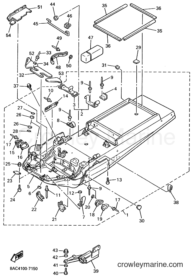 1997 Snowmobile VK540E-2 - VK540E-2 (8AC4) [030] - FRAME