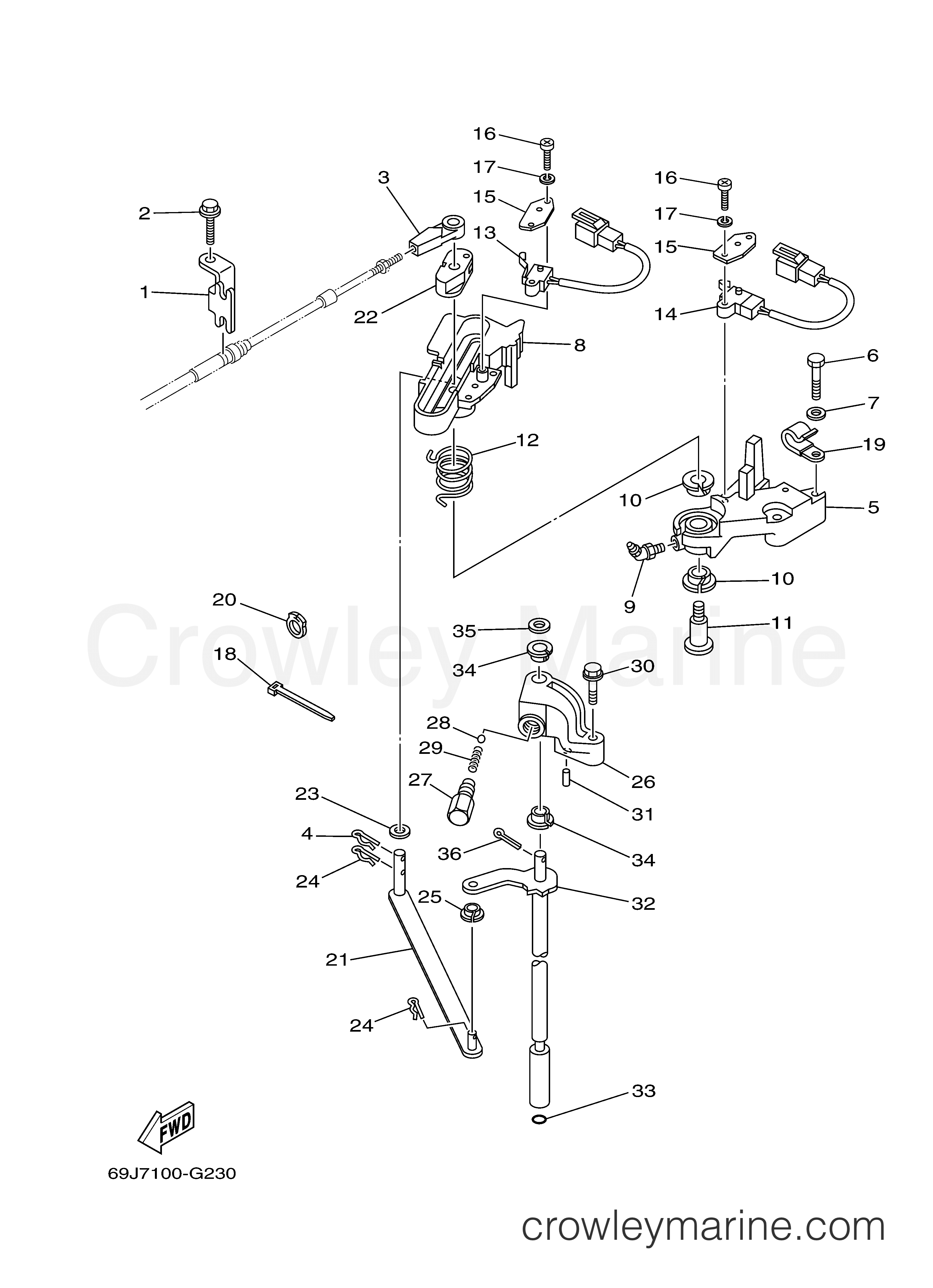 Yamaha Motors F200TXR - CONTROL 1