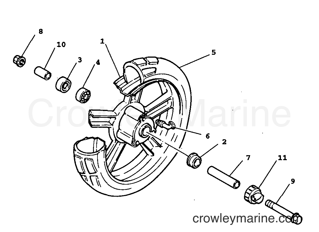 Yamaha Motors YW100 (4VPJ) [010] - FRONT WHEEL