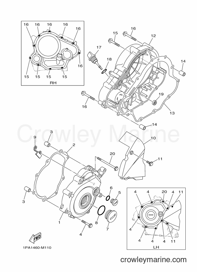 Yamaha Motors FZ150 (2SD2) [010] - CRANKCASE COVER 1