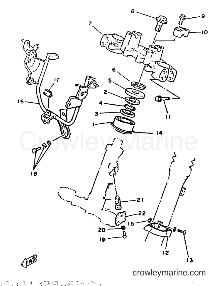 1987 Dirt Bike DT125LC - DT125LC (2AJ) [999] - STEERING