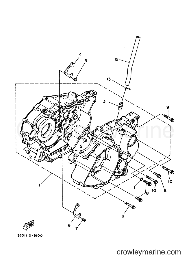 2002 ATV YFM350X - YFM350X (5NF4) [020] - CRANKCASE