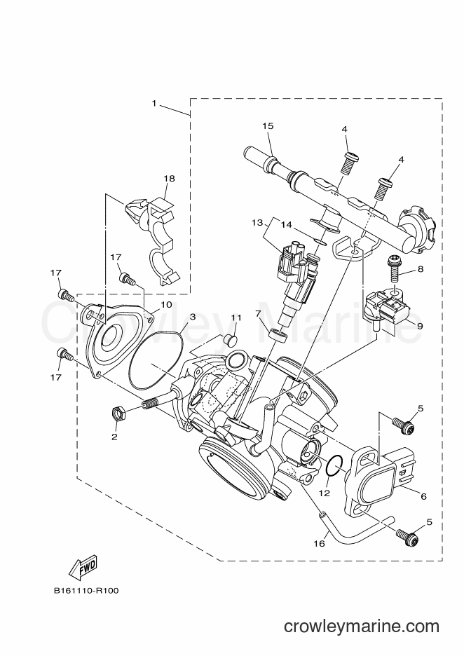 2017 ATV YFM700FWAD - YFM700FWAD (2UDF) [010] - THROTTLE BODY ASSY 1