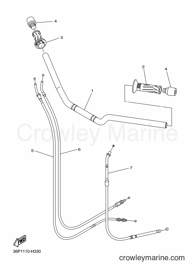 2009 Street Bike XJ6F - XJ6F (36P3) [010] - STEERING HANDLE & CABLE
