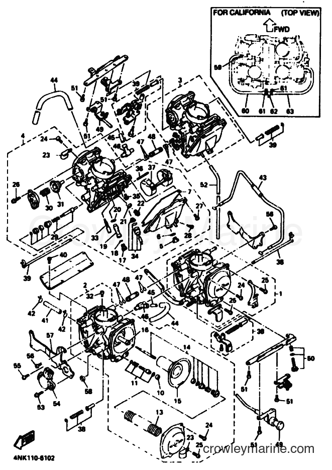 1996 Cruiser XVZ13AT - XVZ13AT (4NL3) [010] - CARBURETOR