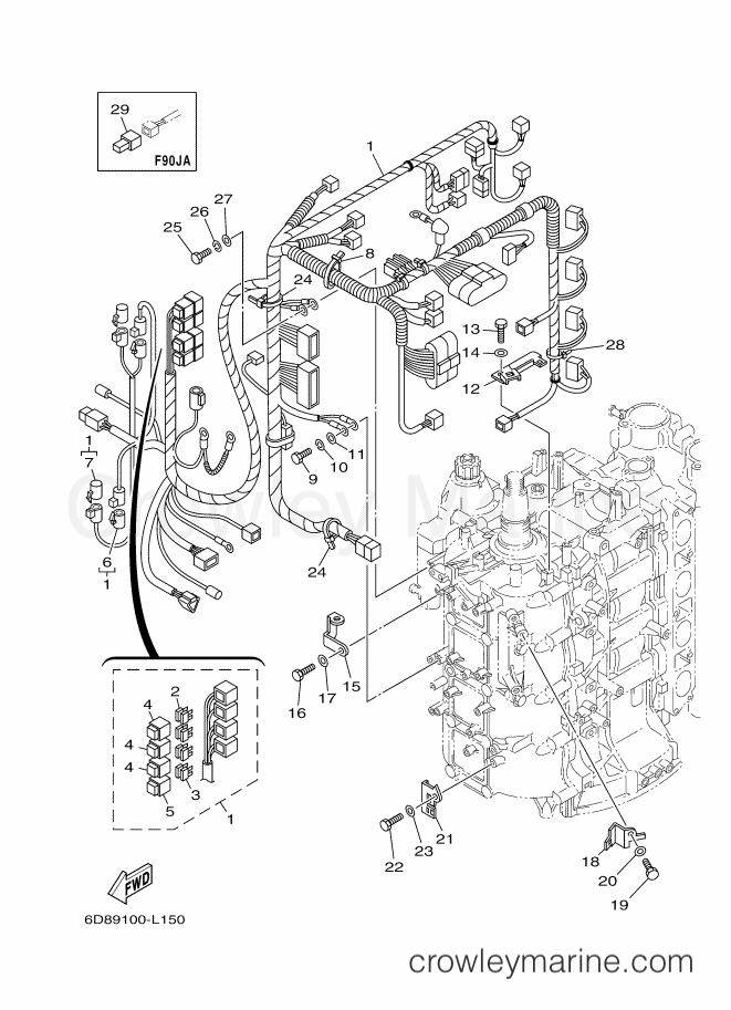 Yamaha Motors F90A (6D89) [180] - ELECTRICAL 3